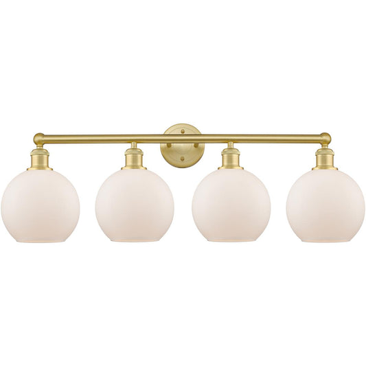 Innovations Lighting  616-4W-SG-G121-8 Athens Bathroom Vanity Light Satin Gold