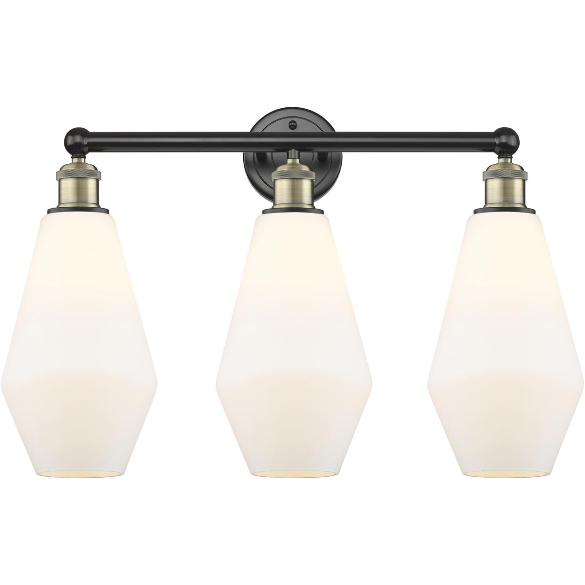 Innovations Lighting  616-3W-BAB-G651-7 Cindyrella Bathroom Vanity Light Black Antique Brass