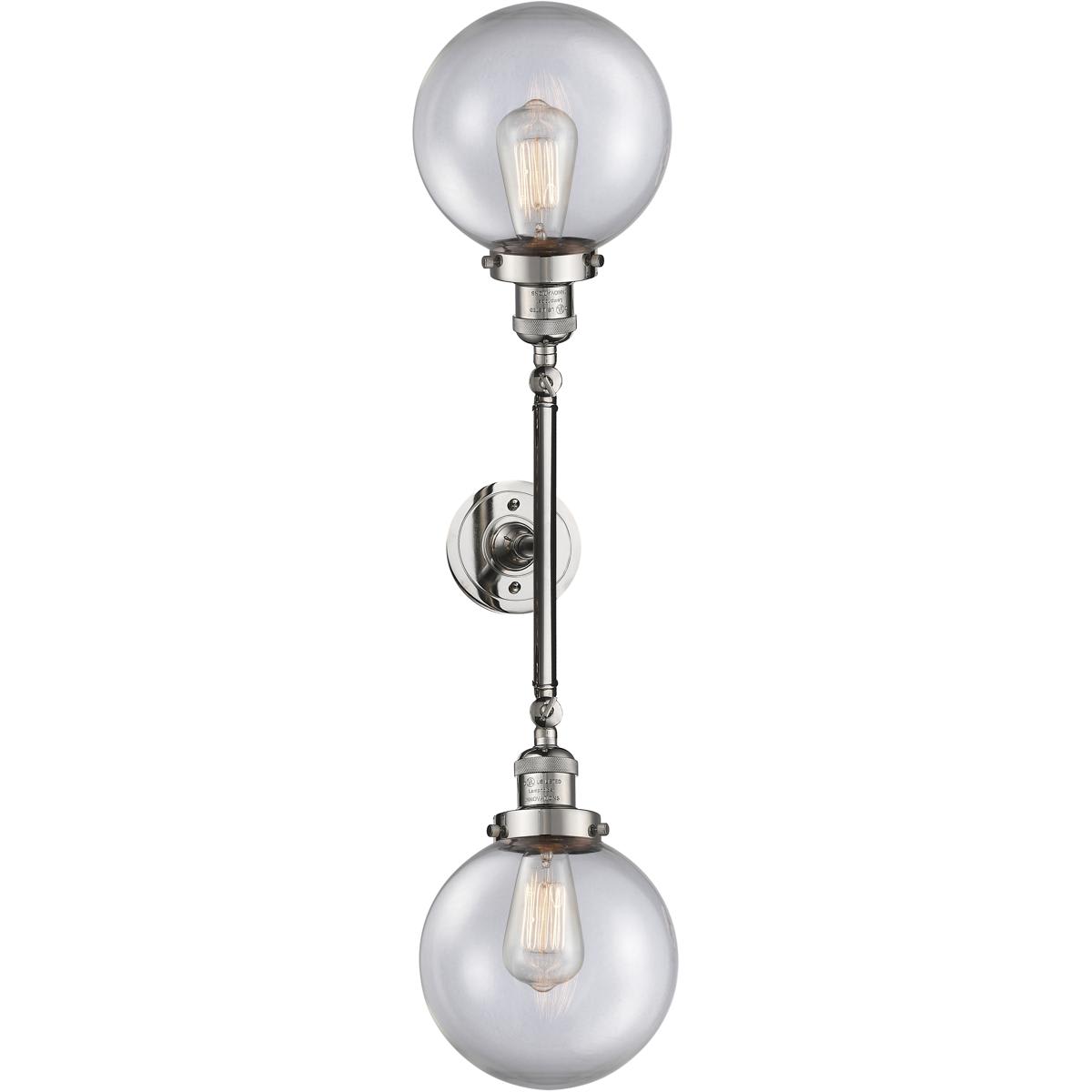 Innovations Lighting  208-PN-G202-8 Franklin Restoration Large Beacon Bathroom Vanity Light