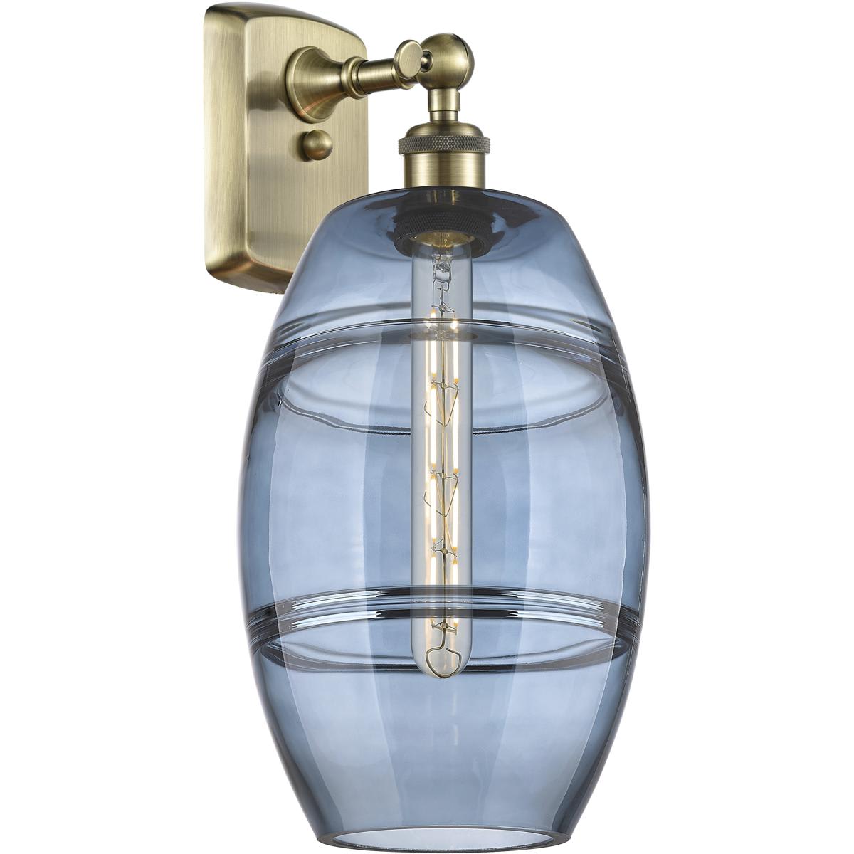 Innovations Lighting  516-1W-AB-G557-8BL Ballston Vaz 1 Light 8 inch Antique Brass Sconce Wall Light