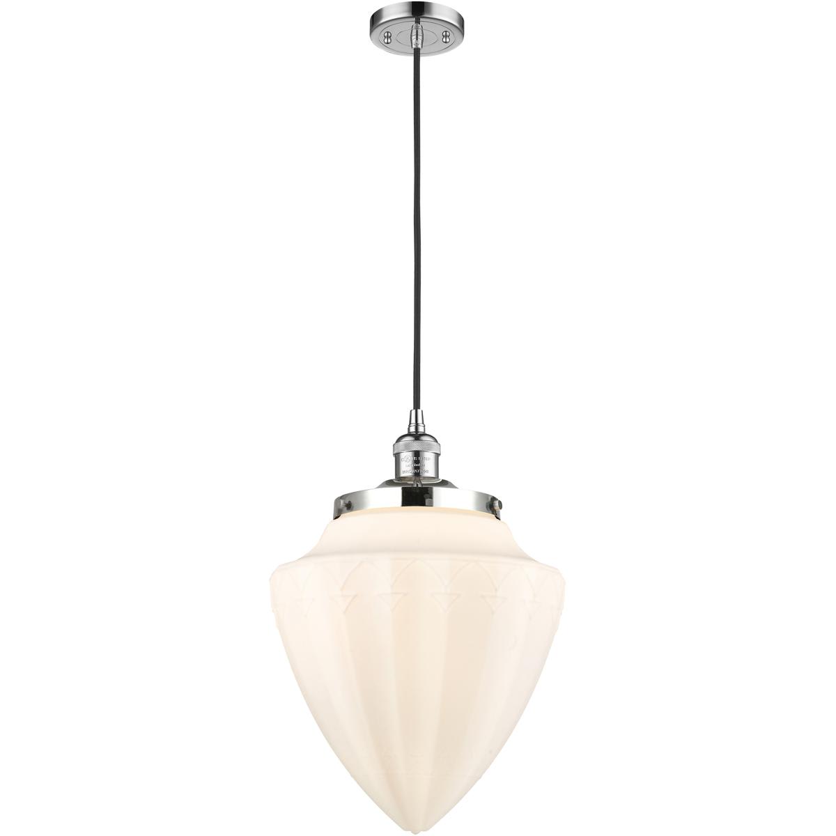 Innovations Lighting  201C-PC-G661-12 Franklin Restoration Bullet Mini Pendant Polished Chrome