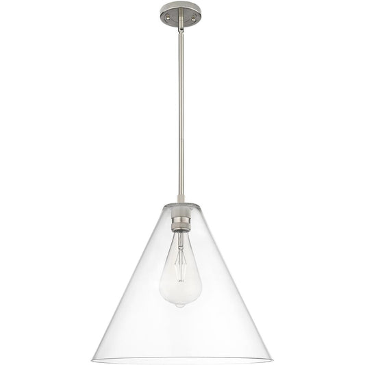 Innovations Lighting  434-1S-SN-GBC-162 Crown Point Pendant Satin Nickel