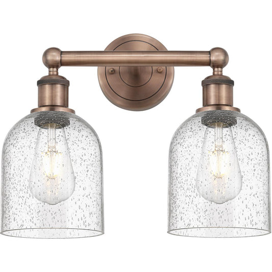 Innovations Lighting  616-2W-AC-G558-6SDY Edison Bella Bathroom Vanity Light Antique Copper