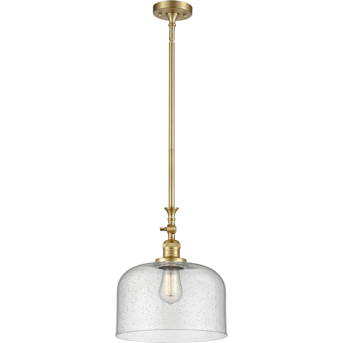 Innovations Lighting  206-SG-G74-L Franklin Restoration Bell Mini Pendant Satin Gold