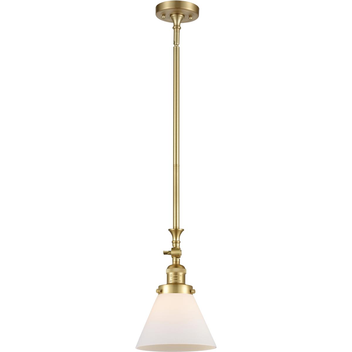 Innovations Lighting  206-SG-G41-LED Franklin Restoration Cone Mini Pendant Satin Gold
