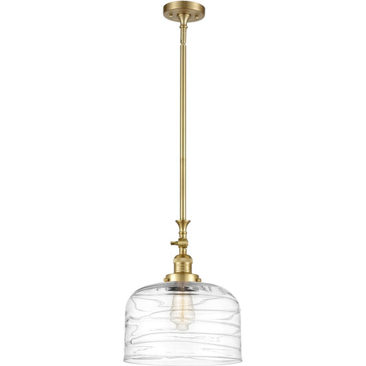 Innovations Lighting  206-SG-G713-L Franklin Restoration Bell Mini Pendant Satin Gold