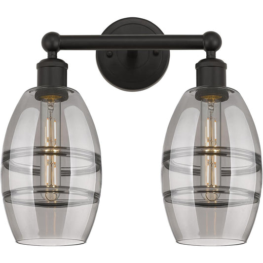 Innovations Lighting  616-2W-OB-G557-6SM Edison Vaz Bathroom Vanity Light Oil Rubbed Bronze