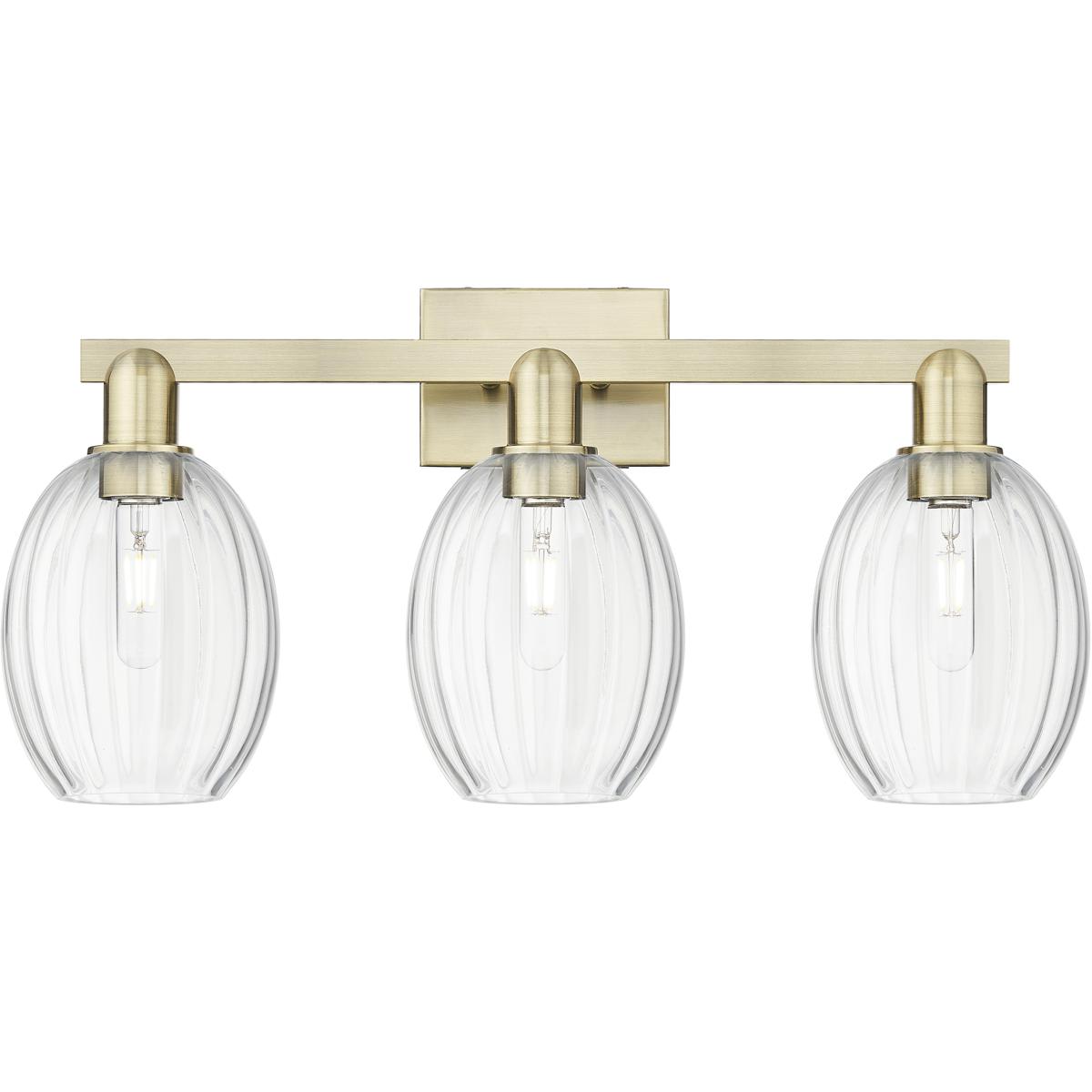 Innovations Lighting  716-3W-AB-G459-6CL Preston Bathroom Vanity Light Antique Brass
