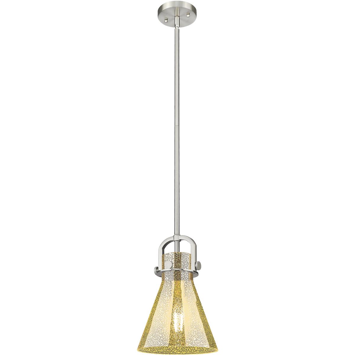 Innovations Lighting  410-1SS-SN-G411-8ME Newton Cone Mini Pendant Satin Nickel