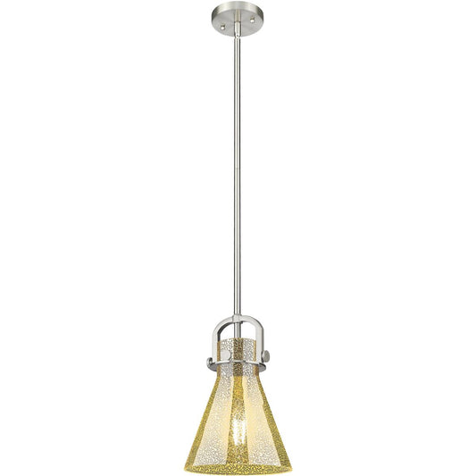 Innovations Lighting  410-1SS-SN-G411-8ME Newton Cone Mini Pendant Satin Nickel