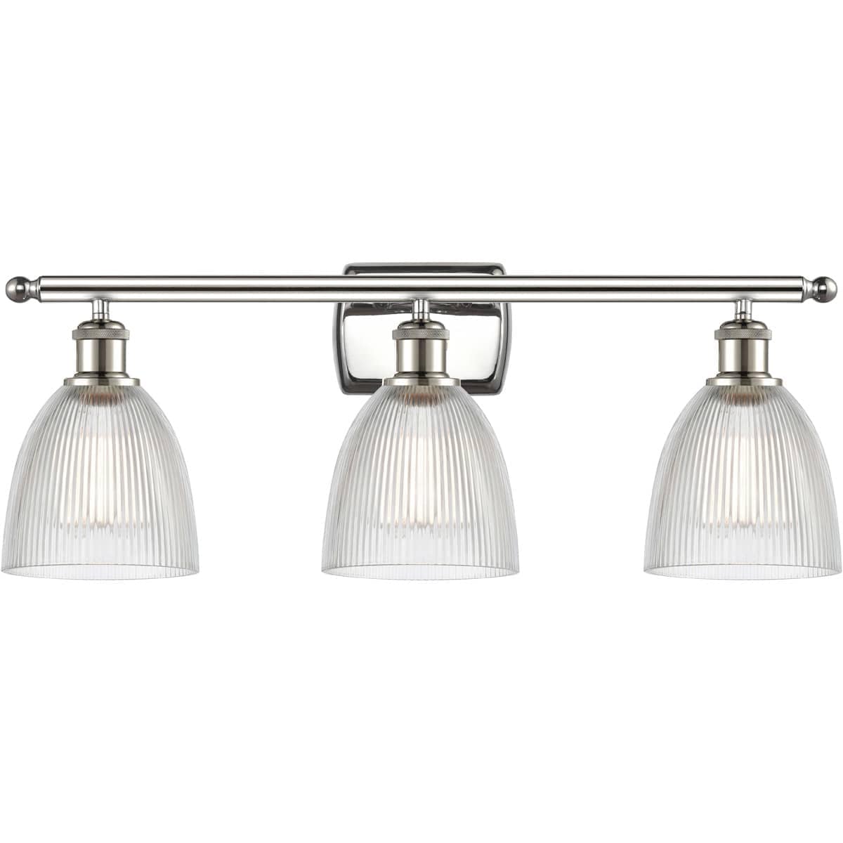 Innovations Lighting  516-3W-PN-G382 Ballston Castile Bathroom Vanity Light Polished Nickel