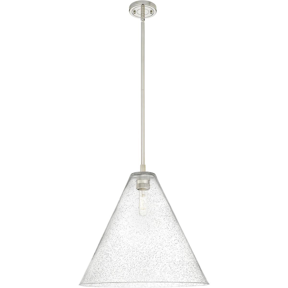 Innovations Lighting  434-1S-PN-GBC-164 Crown Point Pendant Polished Nickel