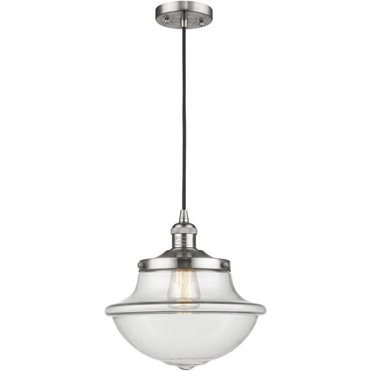 Innovations Lighting  201C-SN-G542-LED Franklin Restoration Oxford Mini Pendant Brushed Satin Nickel