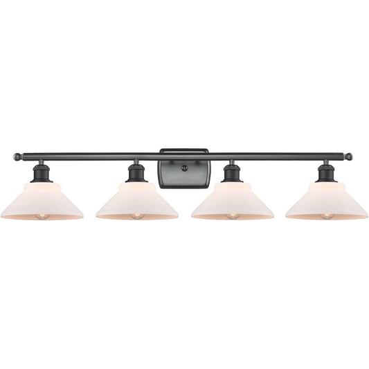 Innovations Lighting  516-4W-BK-G131 Ballston Orwell Bathroom Vanity Light Matte Black