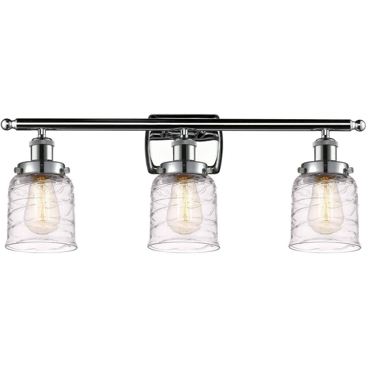 Innovations Lighting  916-3W-PC-G513-LED Ballston Bell Bathroom Vanity Light Polished Chrome