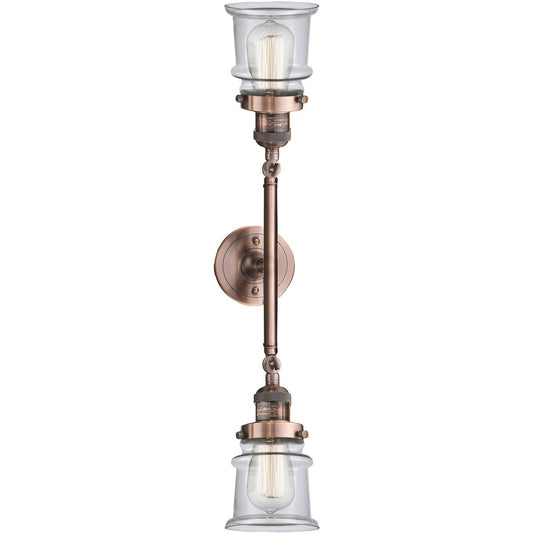 Innovations Lighting  208-AC-G182S Franklin Restoration Small Canton Bathroom Vanity Light