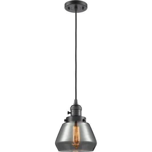 Innovations Lighting  201CSW-OB-G173-LED Franklin Restoration Fulton Mini Pendant Oil Rubbed Bronze