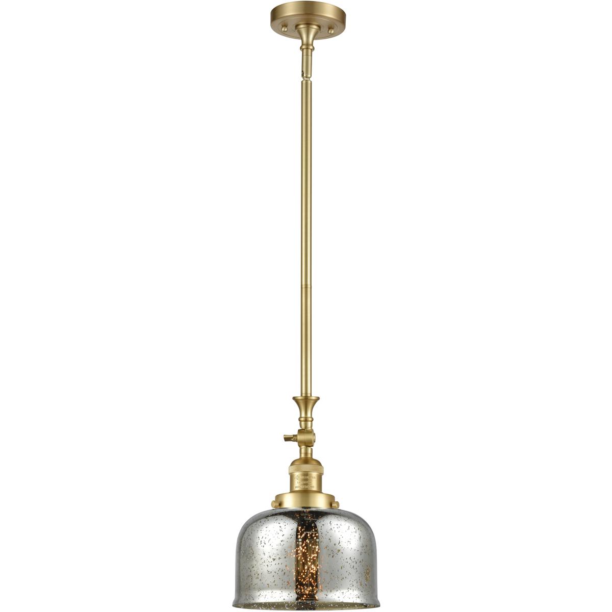 Innovations Lighting  206-SG-G78-LED Franklin Restoration Bell Mini Pendant Satin Gold