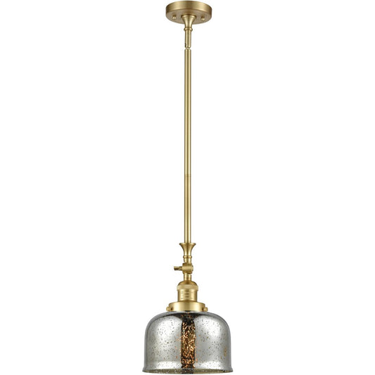 Innovations Lighting  206-SG-G78-LED Franklin Restoration Bell Mini Pendant Satin Gold