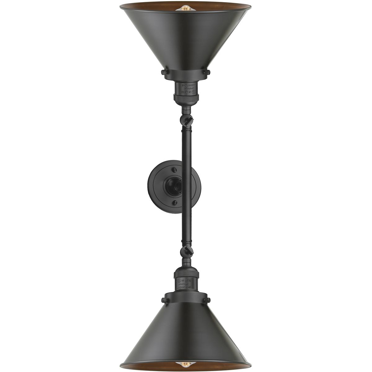 Innovations Lighting  208-OB-M10-OB Franklin Restoration Briarcliff Bathroom Vanity Light