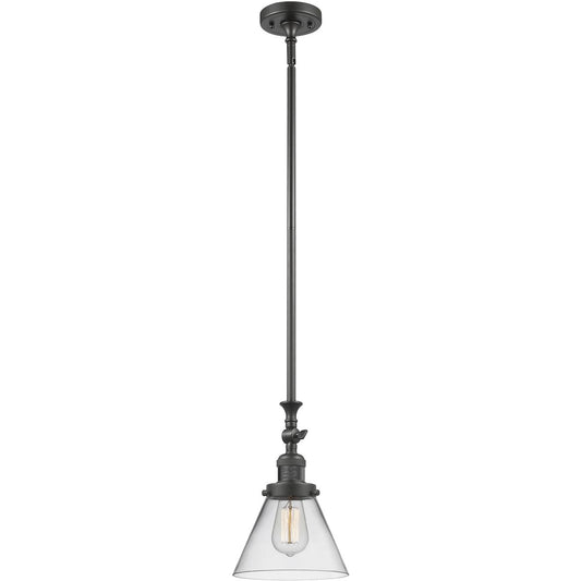 Innovations Lighting  206-OB-G42-LED Franklin Restoration Cone Mini Pendant Oil Rubbed Bronze