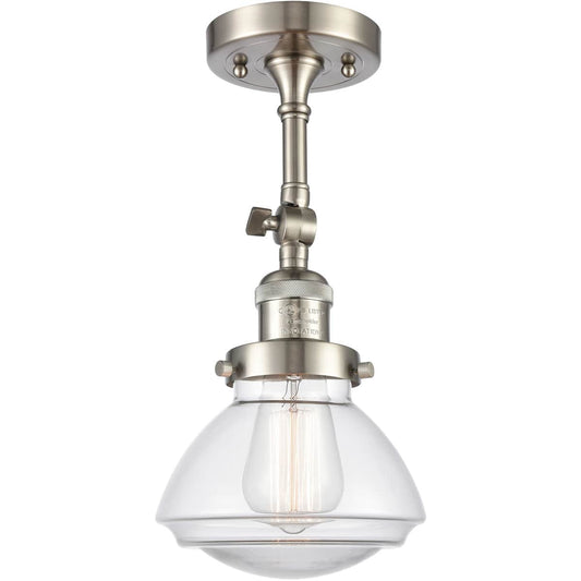 Innovations Lighting  203-SN-G322-LED Franklin Restoration Olean Wall Sconce Brushed Satin Nickel