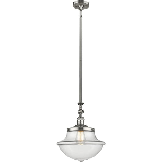 Innovations Lighting  206-SN-G542-LED Franklin Restoration Oxford Mini Pendant Brushed Satin Nickel