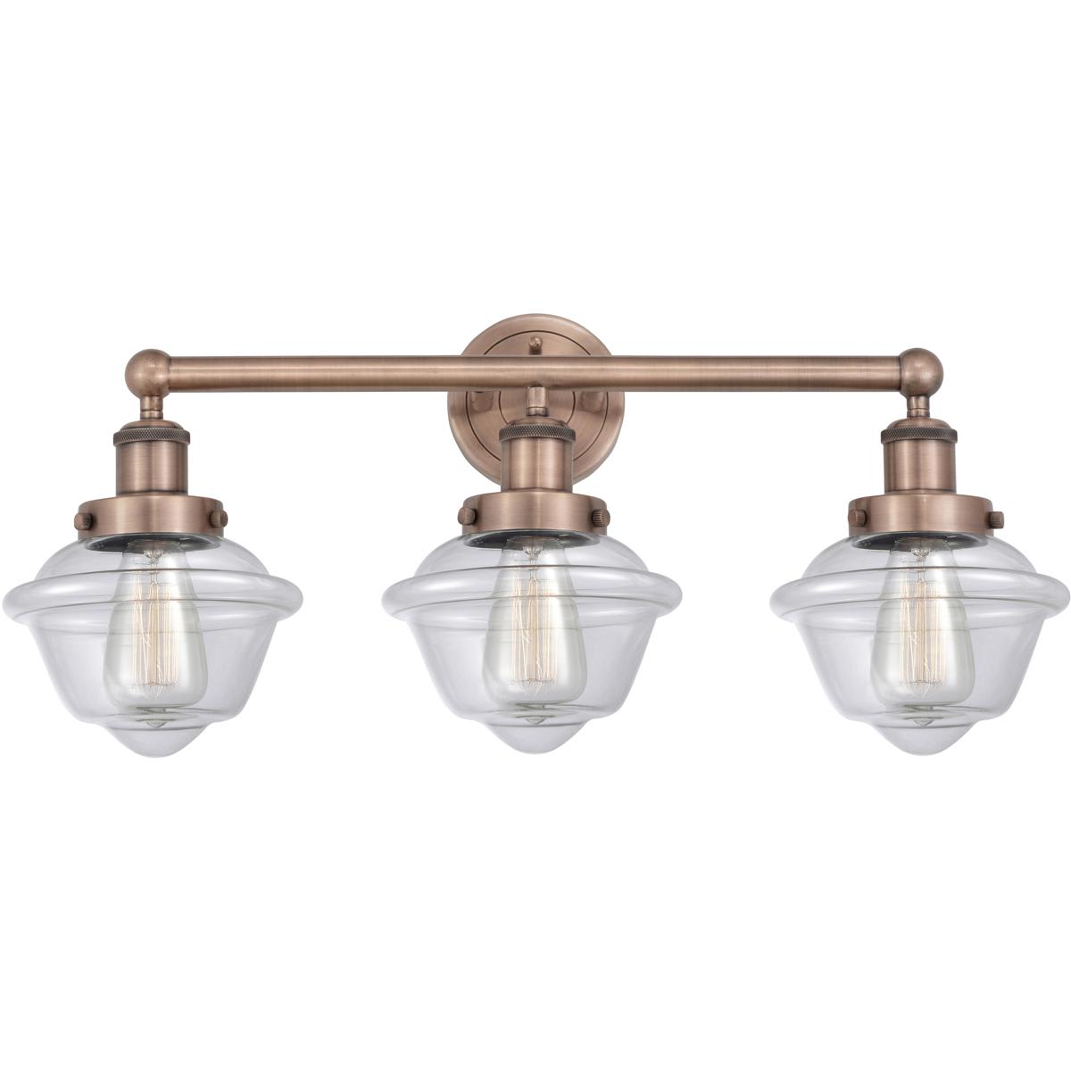 Innovations Lighting  616-3W-AC-G532 Oxford Bathroom Vanity Light Antique Copper