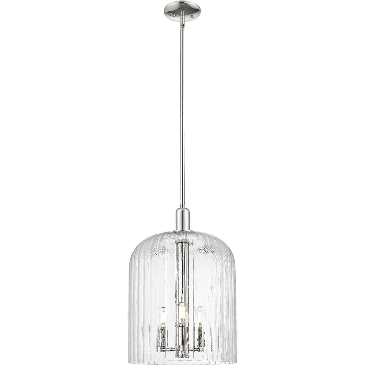 Innovations Lighting  716-3S-PN-G559-12CL Bridal Veil Mini Pendant Polished Nickel