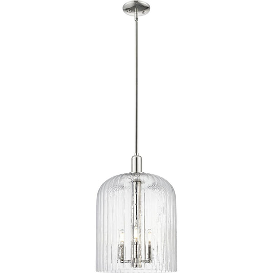 Innovations Lighting  716-3S-PN-G559-12CL Bridal Veil Mini Pendant Polished Nickel