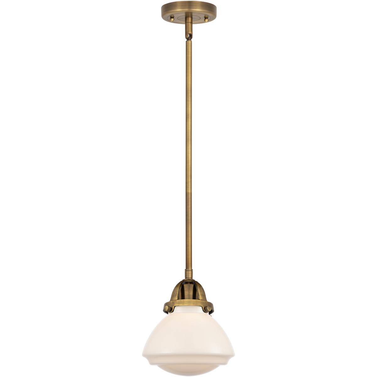 Innovations Lighting  288-1S-BB-G321 Nouveau 2 Olean Mini Pendant Brushed Brass
