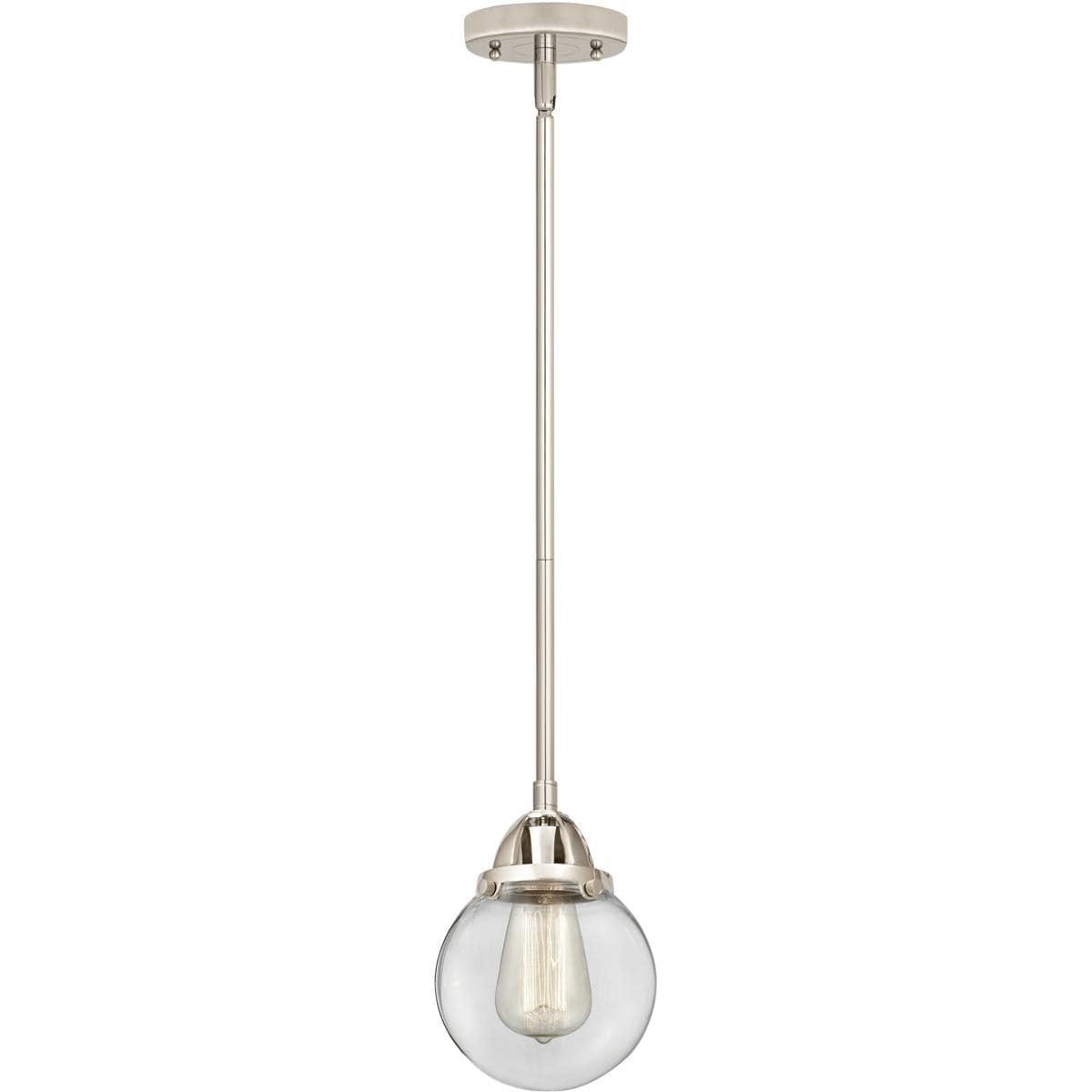Innovations Lighting  288-1S-PN-G202-6-LED Nouveau 2 Beacon Mini Pendant Polished Nickel
