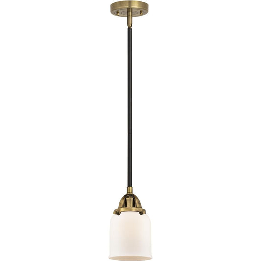 Innovations Lighting  288-1S-BAB-G51-LED Nouveau 2 Bell Mini Pendant Black Antique Brass