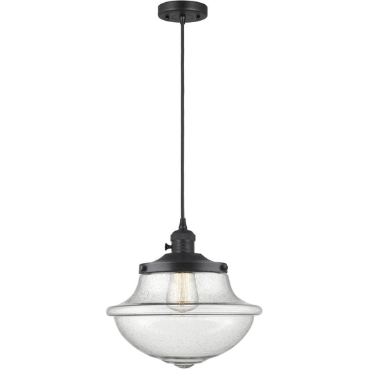 Innovations Lighting  201CSW-BK-G544 Franklin Restoration Oxford Mini Pendant Matte Black