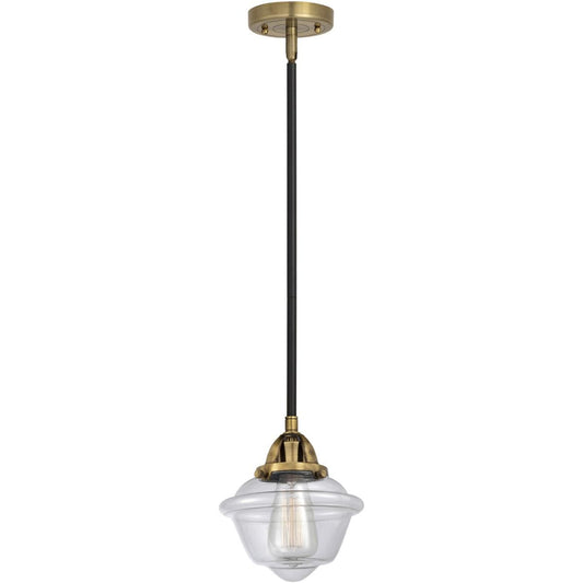 Innovations Lighting  288-1S-BAB-G532 Nouveau 2 Oxford Mini Pendant Black Antique Brass
