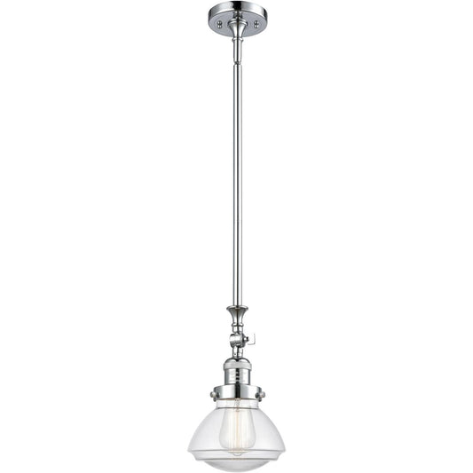 Innovations Lighting  206-PC-G322 Franklin Restoration Olean Mini Pendant Polished Chrome