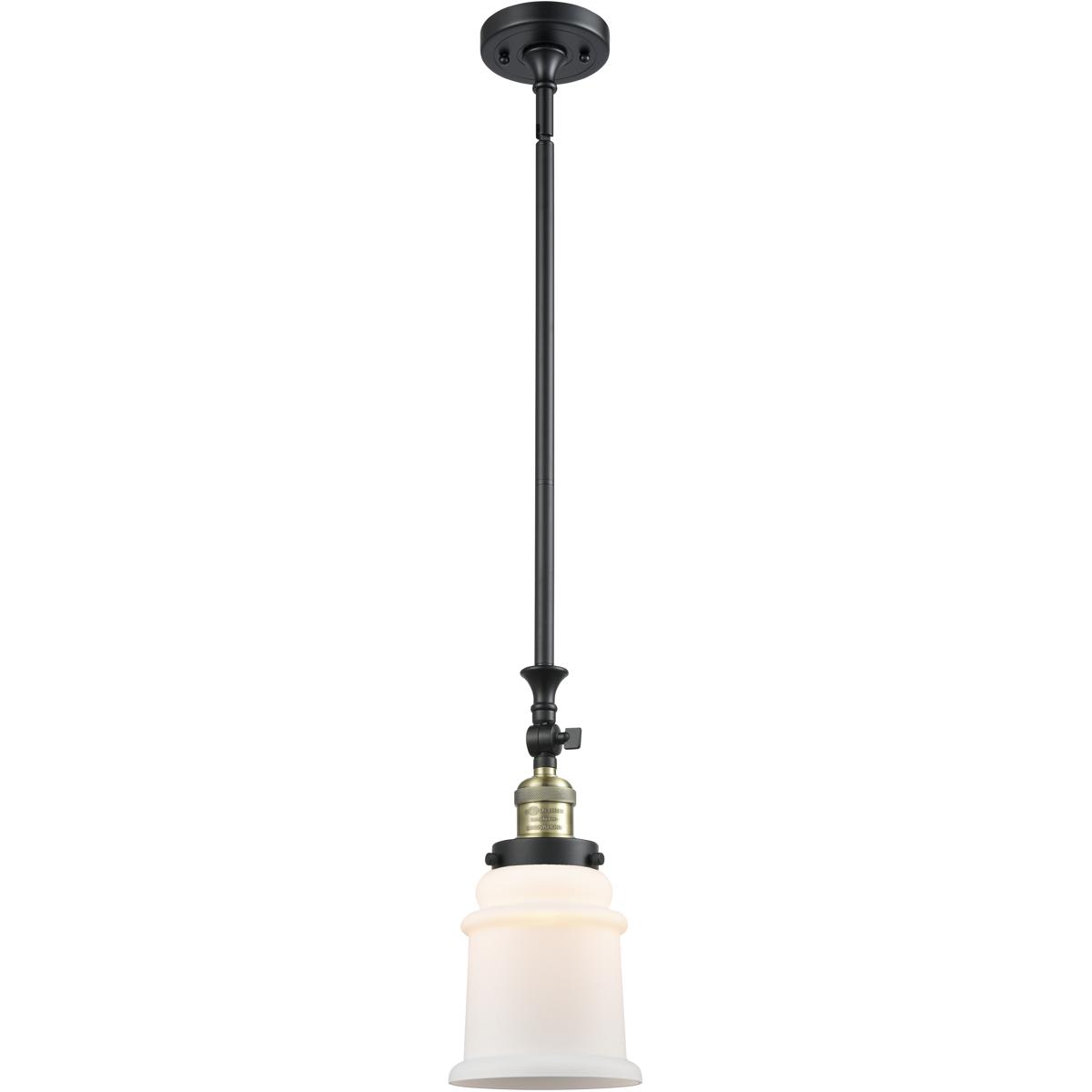 Innovations Lighting  206-BAB-G181-LED Franklin Restoration Canton Mini Pendant Black Antique Brass