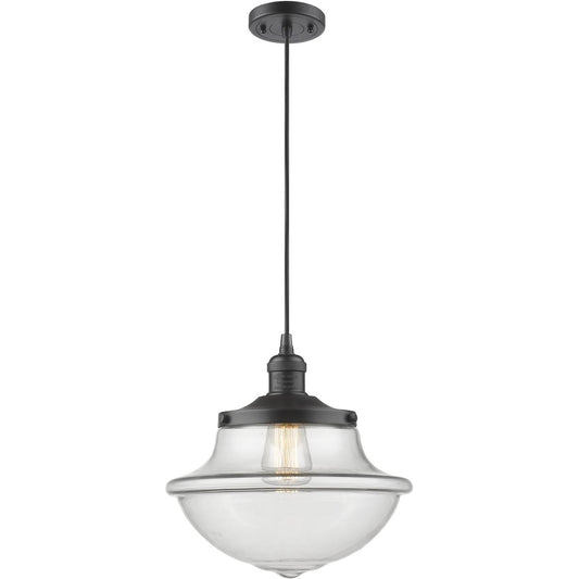 Innovations Lighting  201C-OB-G542-LED Franklin Restoration Oxford Mini Pendant Oil Rubbed Bronze