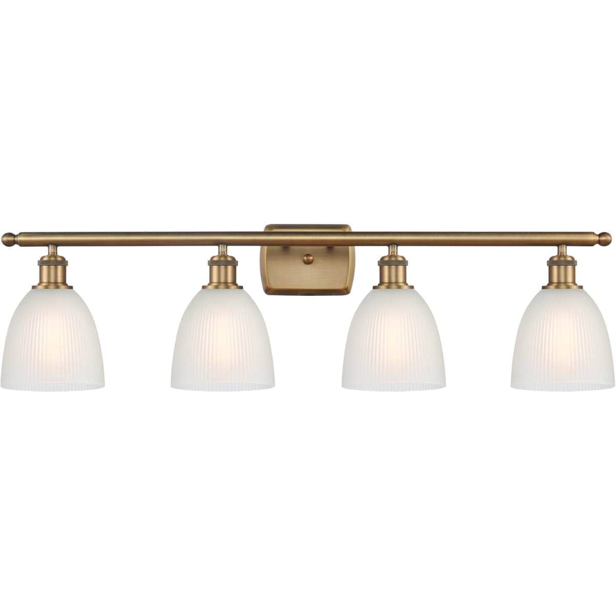 Innovations Lighting  516-4W-BB-G381-LED Ballston Castile Bathroom Vanity Light Brushed Brass