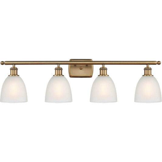Innovations Lighting  516-4W-BB-G381-LED Ballston Castile Bathroom Vanity Light Brushed Brass