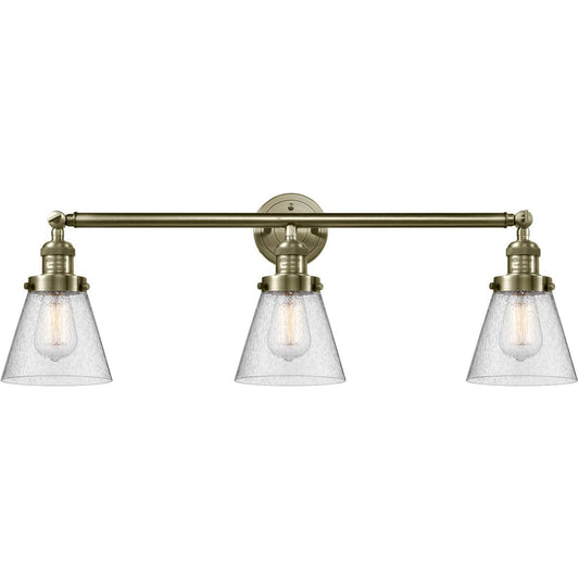 Innovations Lighting  205-AB-G64 Franklin Restoration Small Cone Bathroom Vanity Light Antique Brass