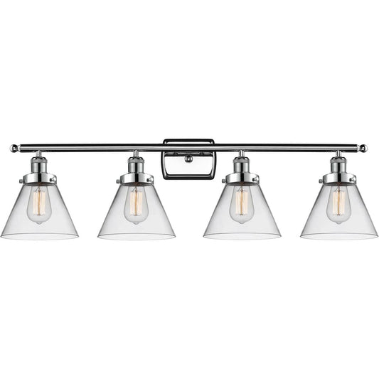 Innovations Lighting  916-4W-PC-G42 Ballston Large Cone Bathroom Vanity Light Polished Chrome