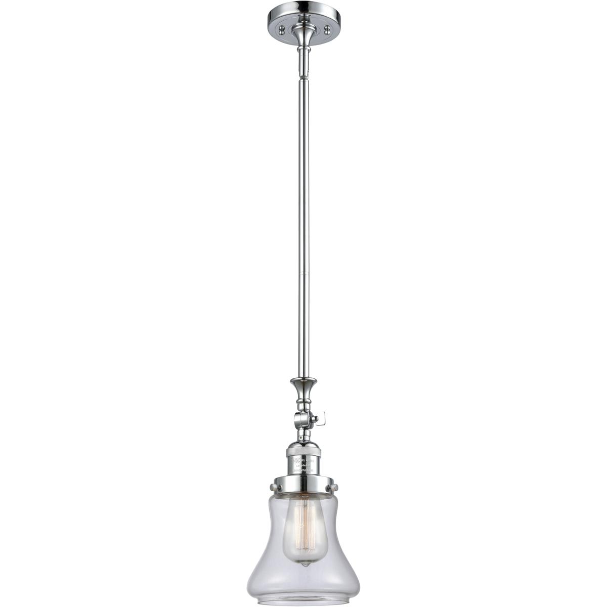 Innovations Lighting  206-PC-G192-LED Franklin Restoration Bellmont Mini Pendant Polished Chrome