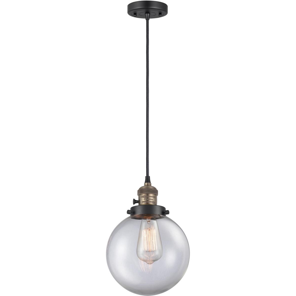 Innovations Lighting  201CSW-BAB-G202-8-LED Franklin Restoration Beacon Mini Pendant