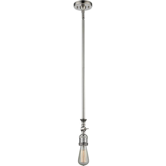 Innovations Lighting  206-PN Franklin Restoration Bare Bulb Mini Pendant Polished Nickel