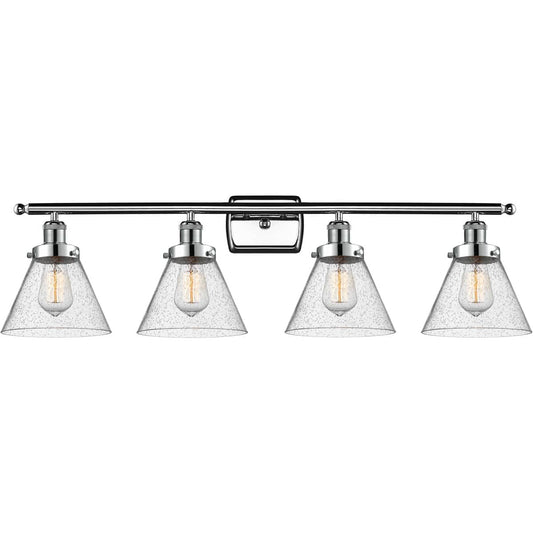 Innovations Lighting  916-4W-PC-G44 Ballston Large Cone Bathroom Vanity Light Polished Chrome