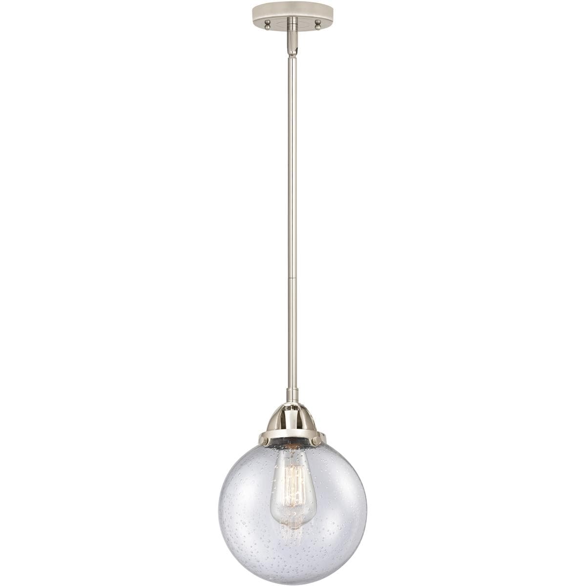 Innovations Lighting  288-1S-PN-G204-8-LED Nouveau 2 Beacon Mini Pendant Polished Nickel