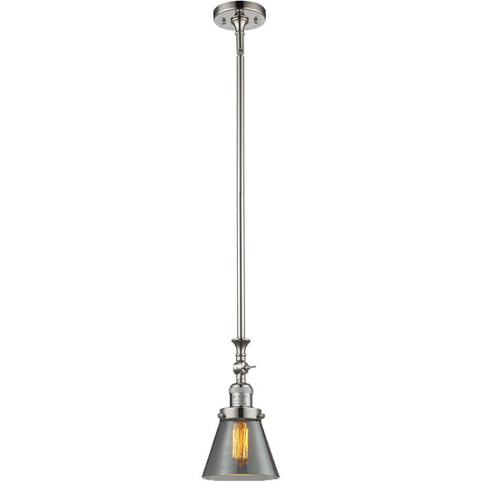 Innovations Lighting  206-PN-G63 Franklin Restoration Cone Mini Pendant Polished Nickel