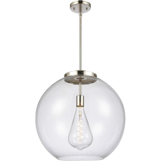 Innovations Lighting  221-1S-PN-G122-18 Ballston Athens Pendant Polished Nickel