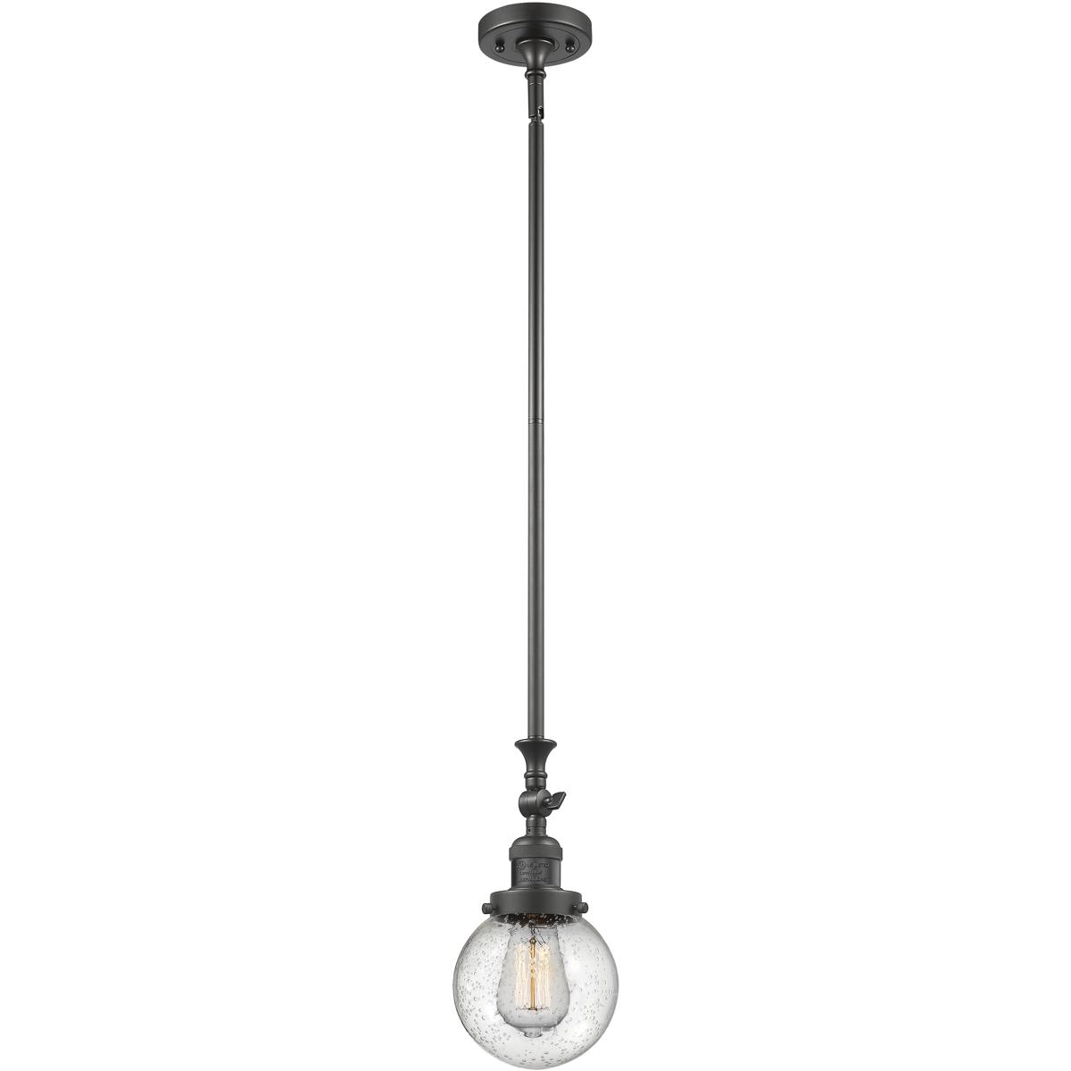 Innovations Lighting  206-OB-G204-6-LED Franklin Restoration Beacon Mini Pendant Oil Rubbed Bronze